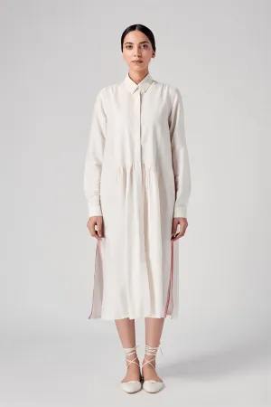 Rajesh Pratap Singh   I   Vira pintuck dress  Cream  4SC-17/4KT C  Women classic collection