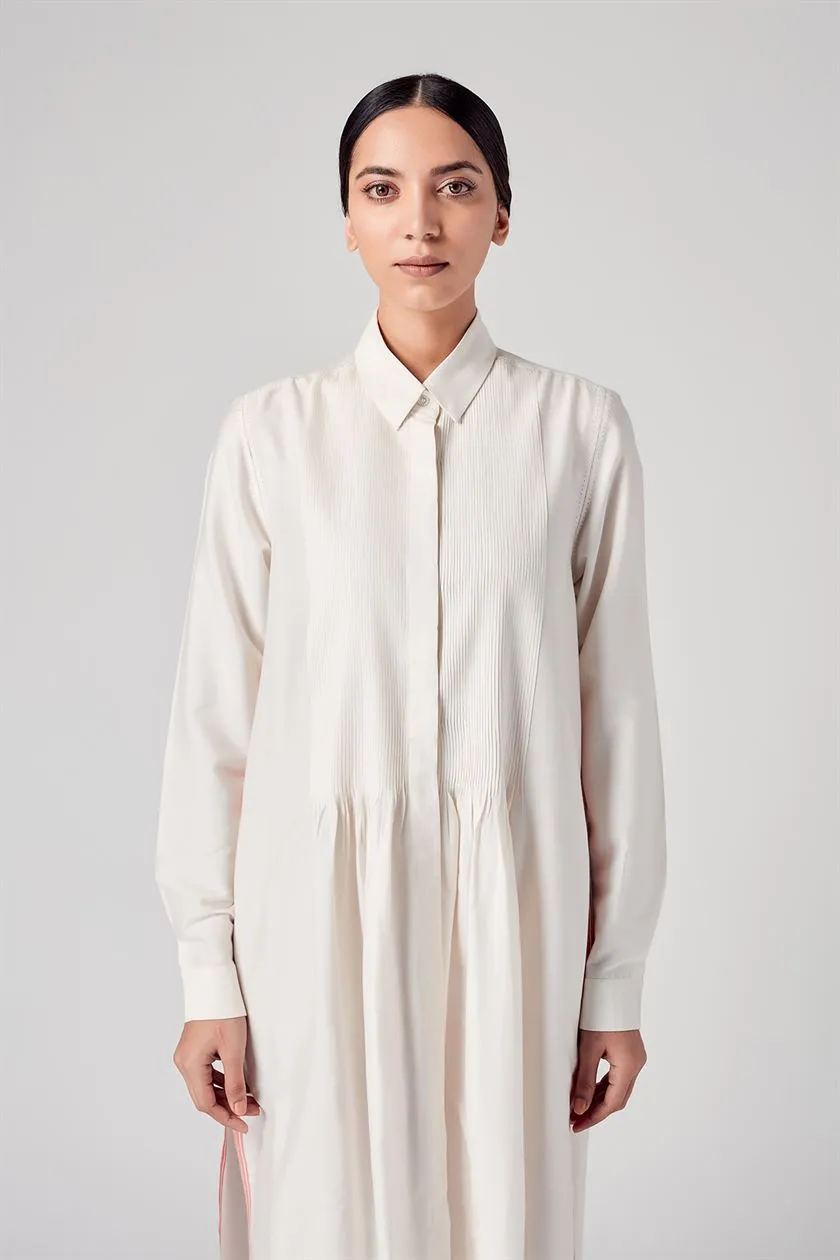 Rajesh Pratap Singh   I   Vira pintuck dress  Cream  4SC-17/4KT C  Women classic collection