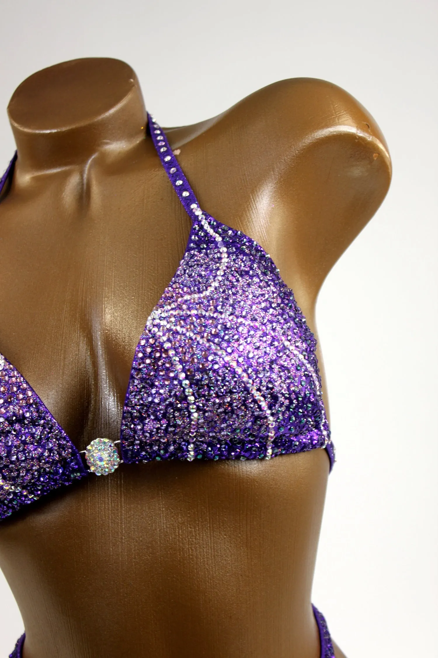 Ready Made Deep Purple Gradient AB Figure Competition Suit