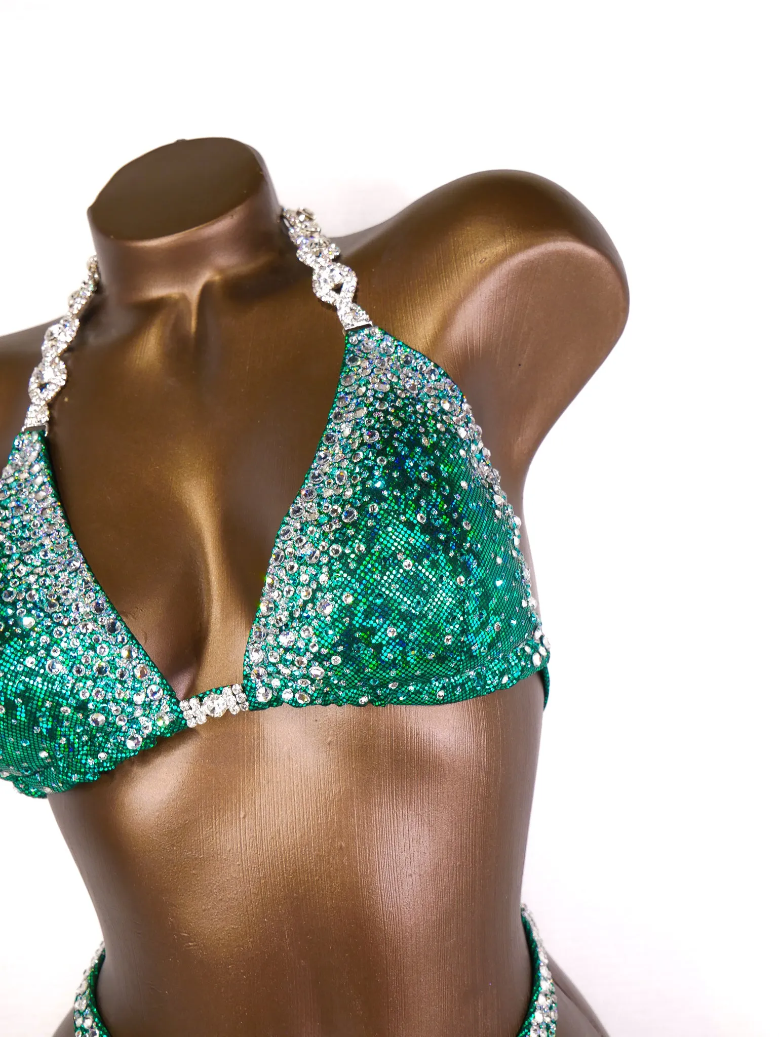 Ready Made Sparkling Outline Crystals Figure Suit