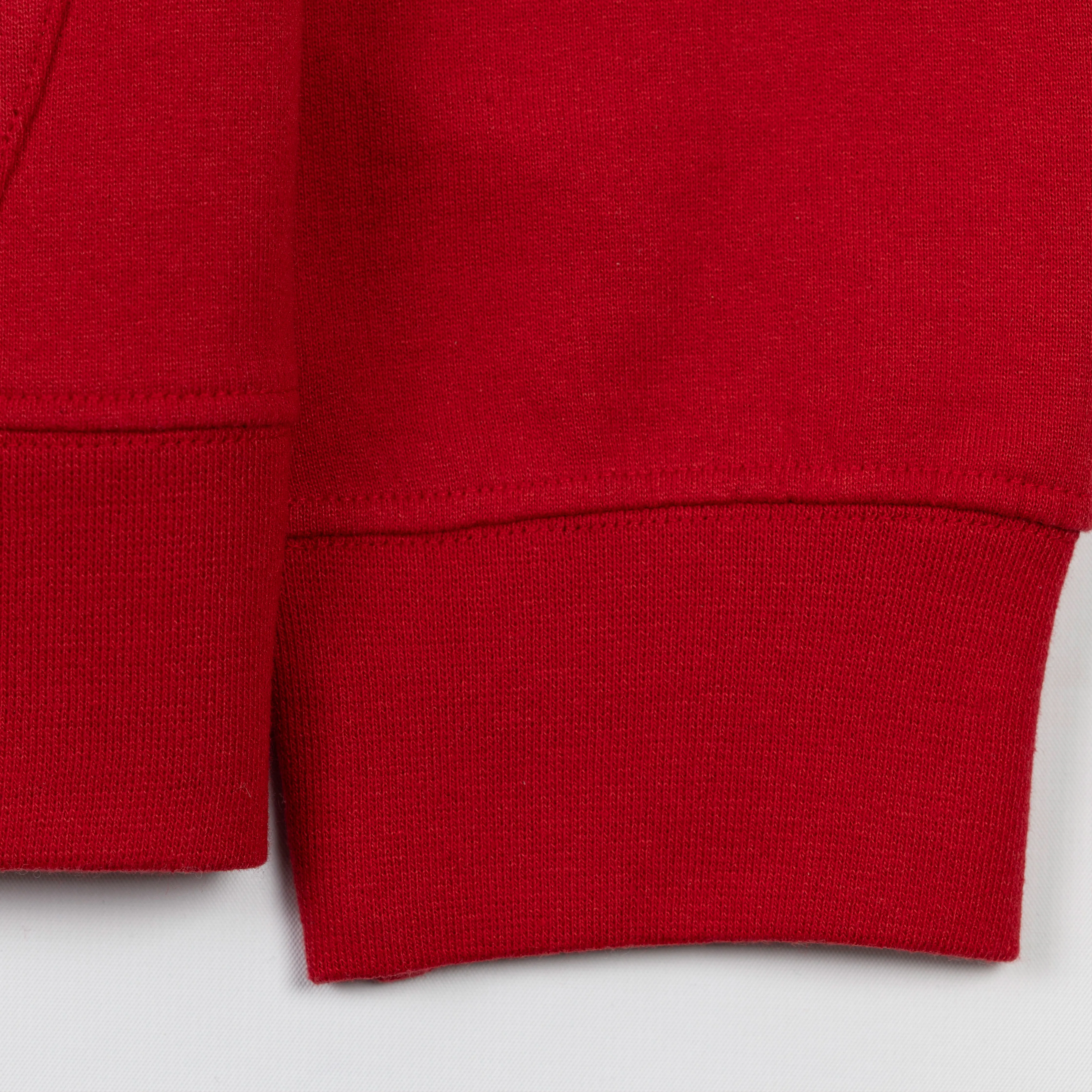 Retro Classic Pullover Hoodie - Red