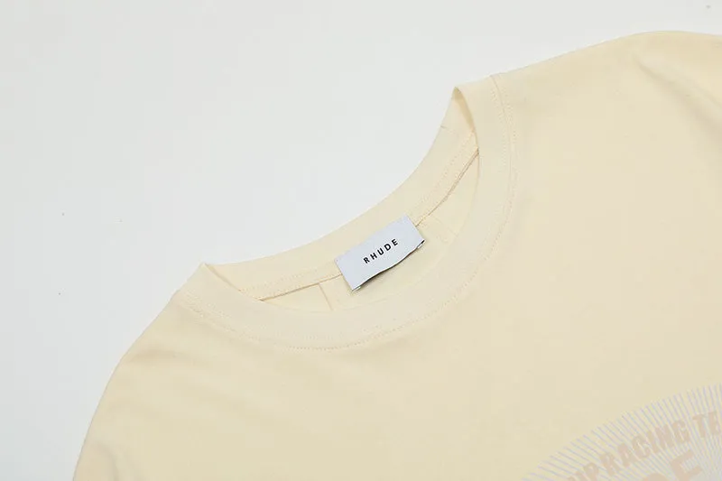 RHUDE Racing graphic print T-Shirts