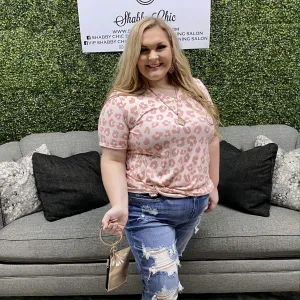 Rose Leopard Top