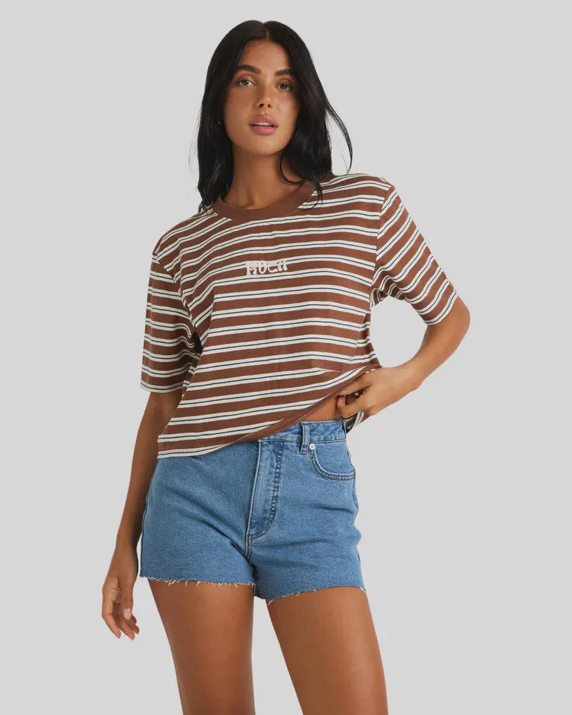 RVCA Ferny SS Tee HAZELNUT