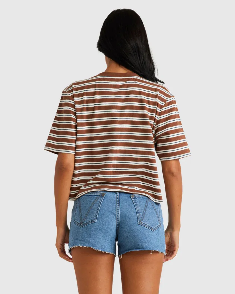 RVCA Ferny SS Tee HAZELNUT