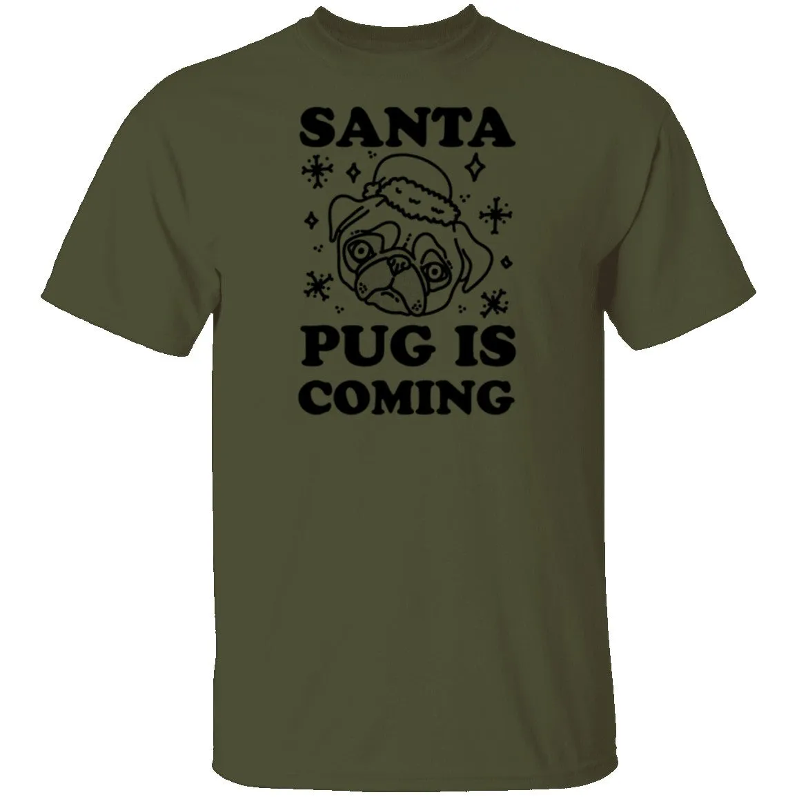 Santa Pug Is Coming T-Shirt