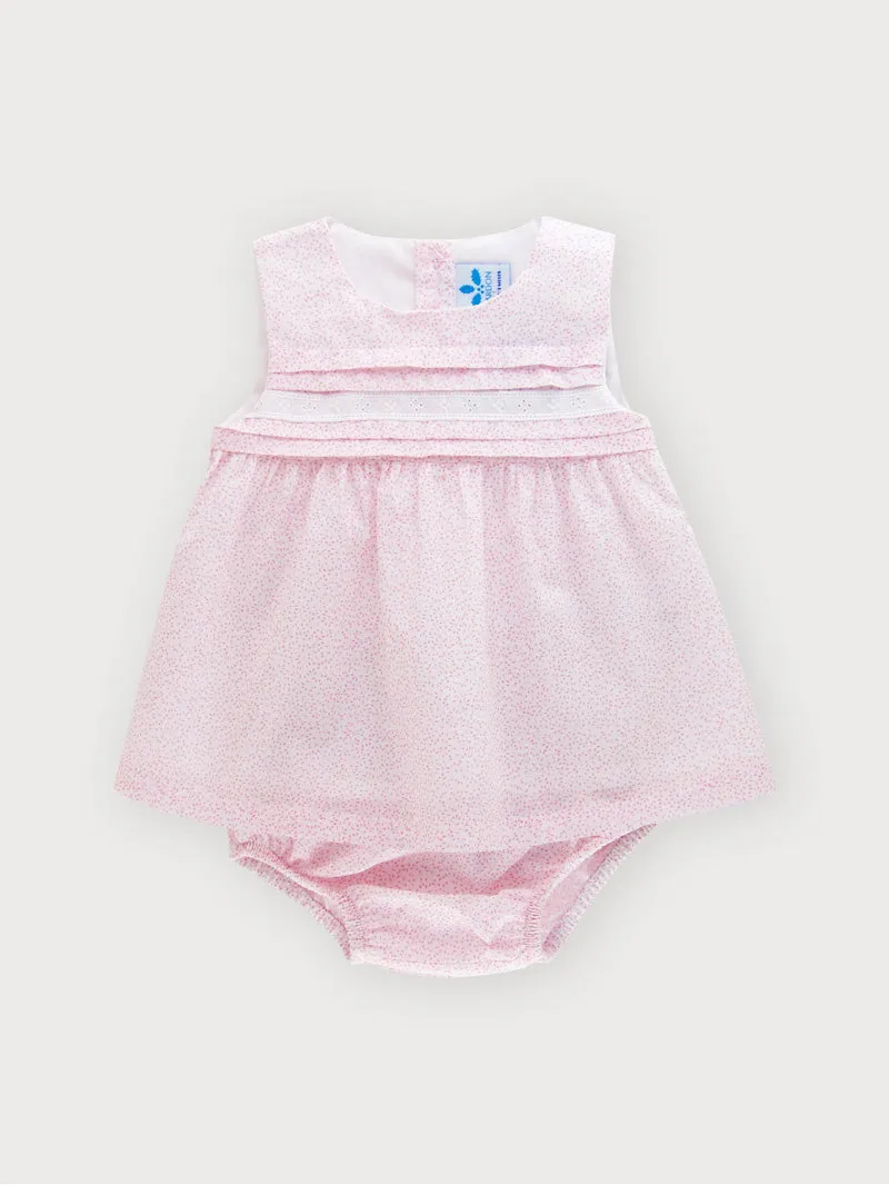 Sardon Pink Speckled Dress & Pants Set