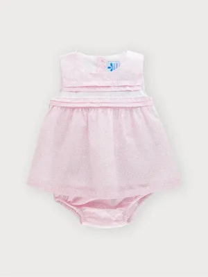 Sardon Pink Speckled Dress & Pants Set