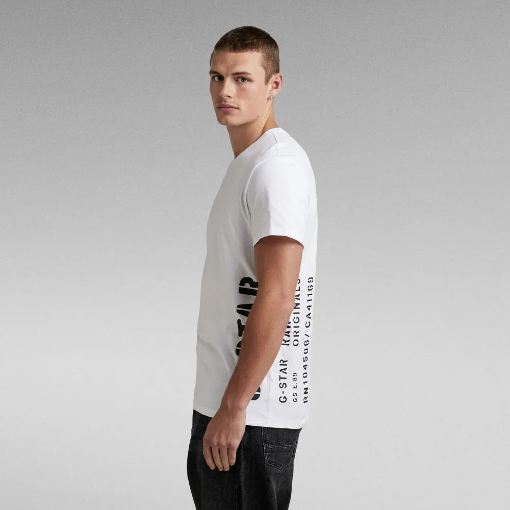 Side Stencil T-Shirt - White