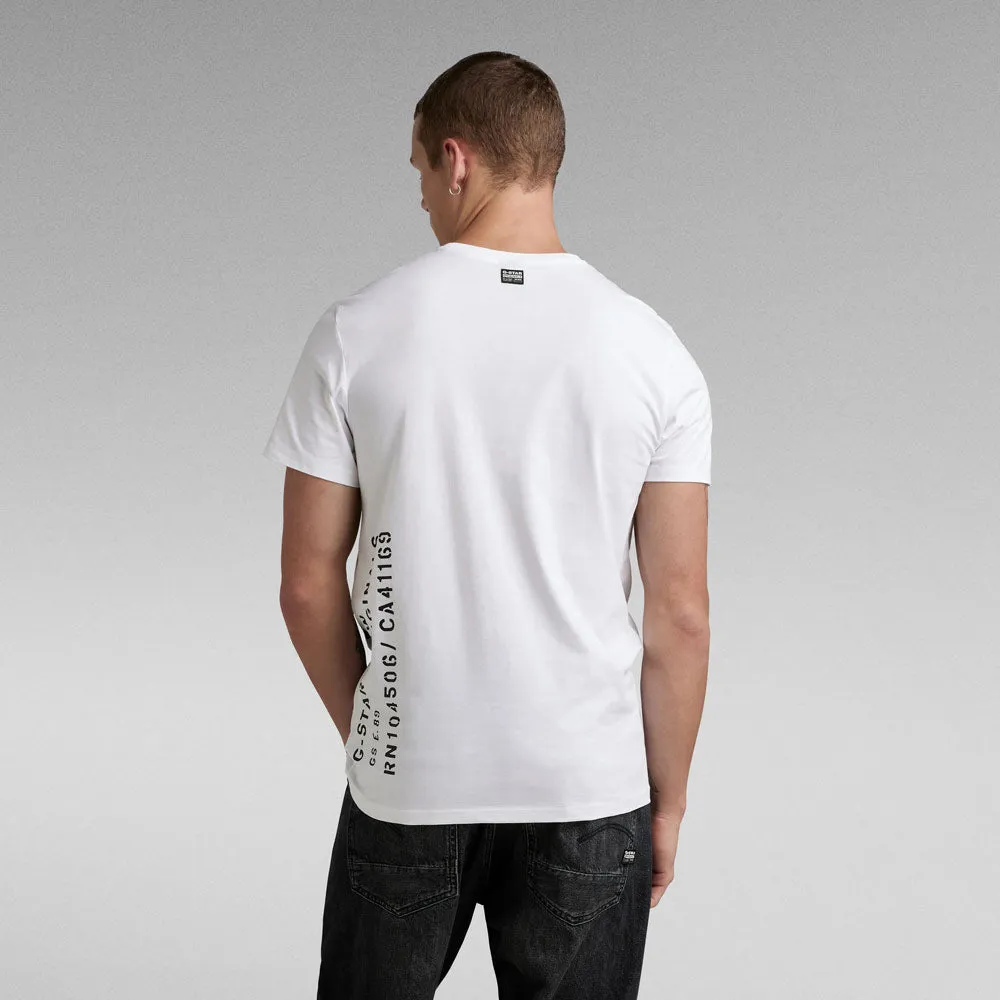 Side Stencil T-Shirt - White