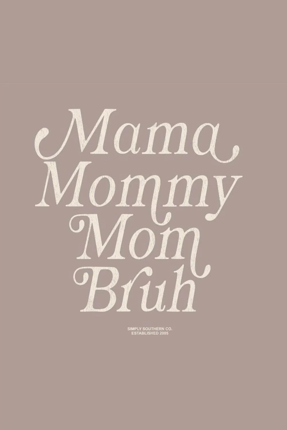 Simply Southern Mom Bruh T-Shirt for Women in Oat Heather | SS-MOMBRUH-OATHTHR