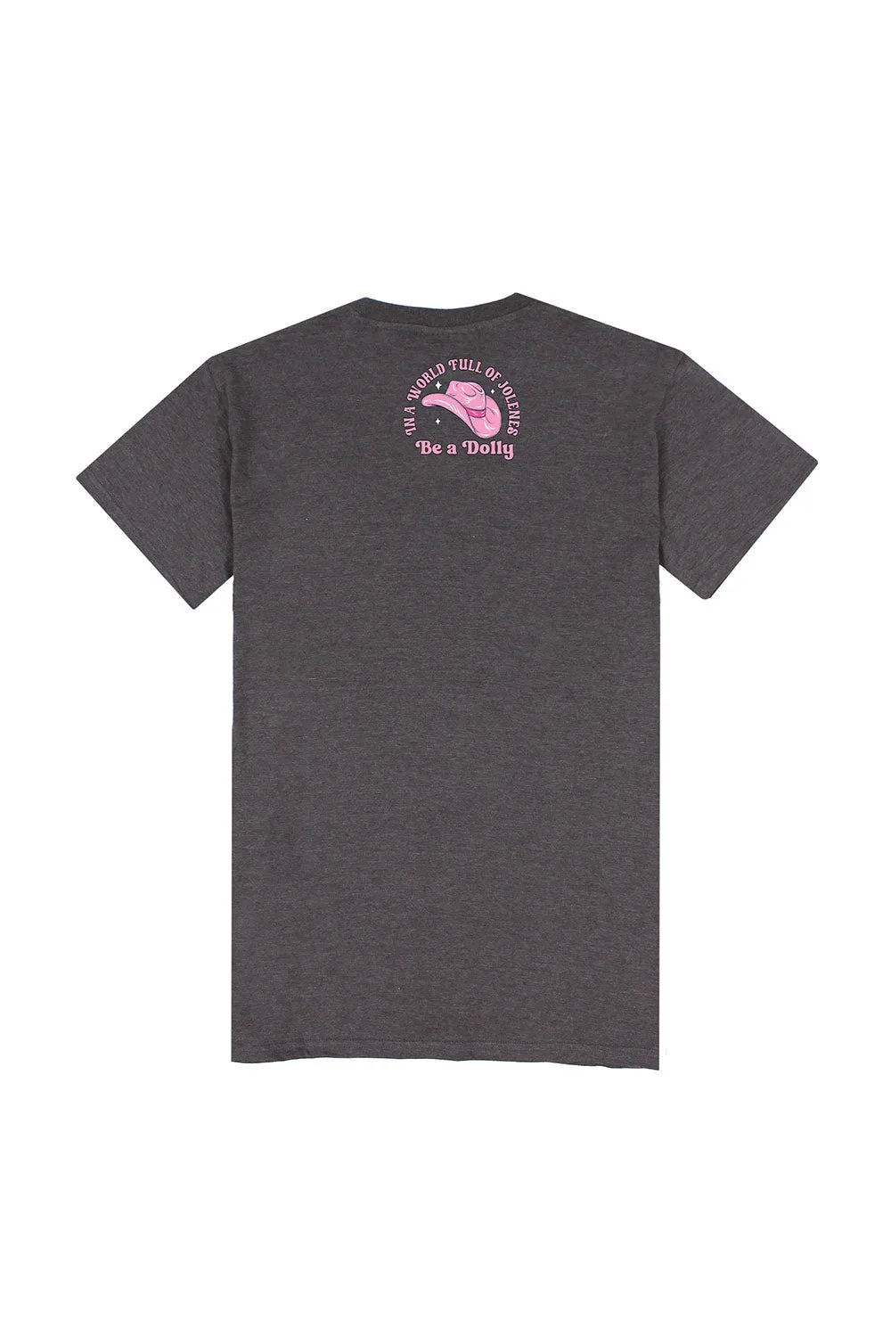 Simply Southern Youth Be A Dolly T-Shirt for Girls in Iron Heather | YTH-SS-WORLD-IRONHTHR