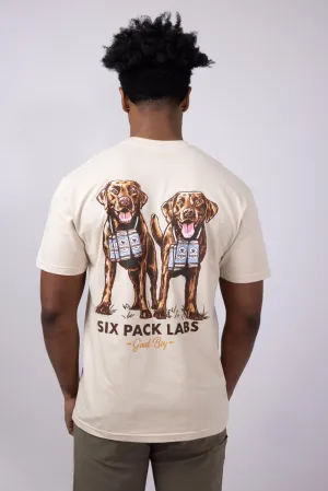Six Pack Labs T-Shirt for Men in Sand | 2212-SAND