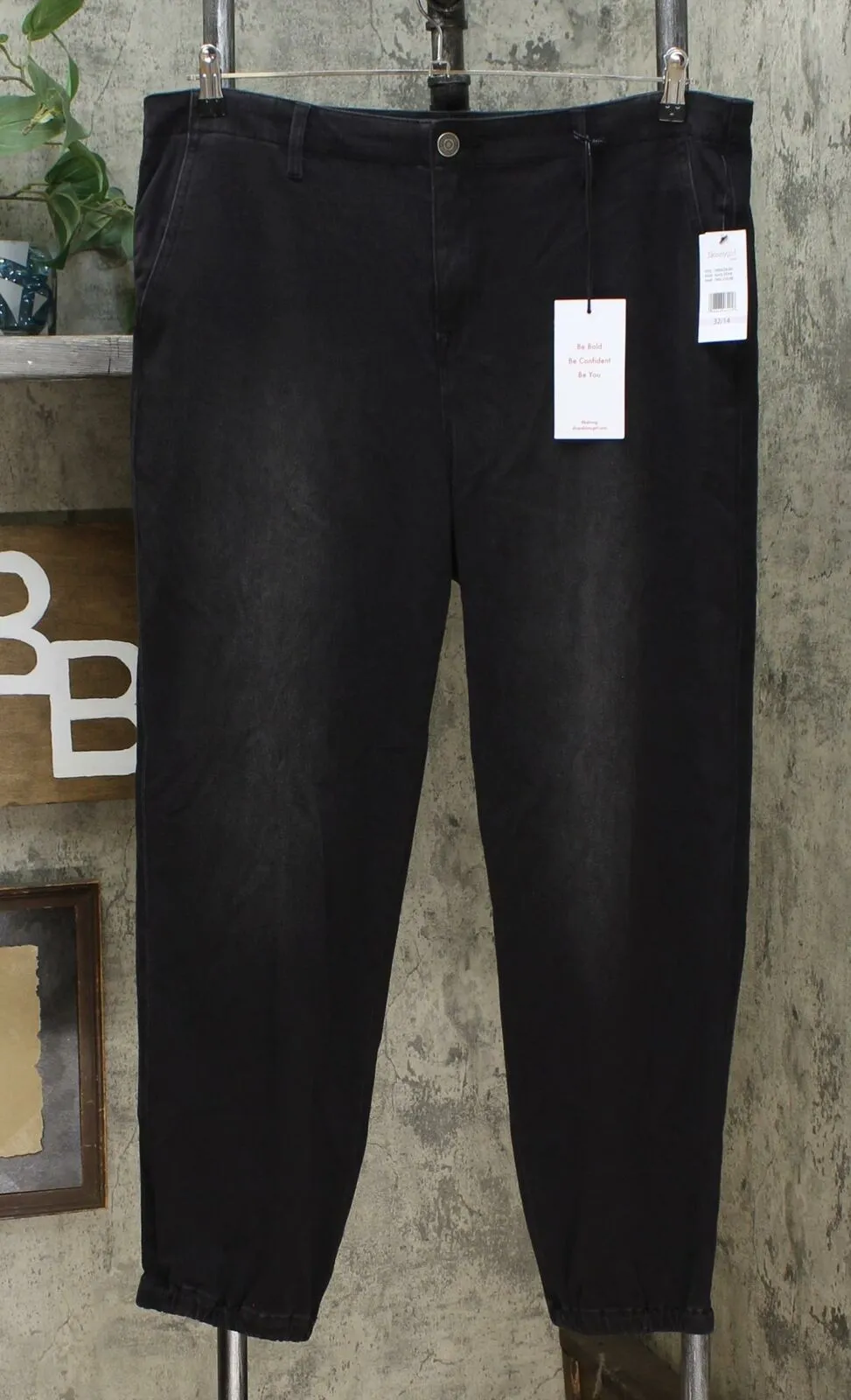 Skinnygirl Women's Utility Twill Jogger Pants With Side Trim