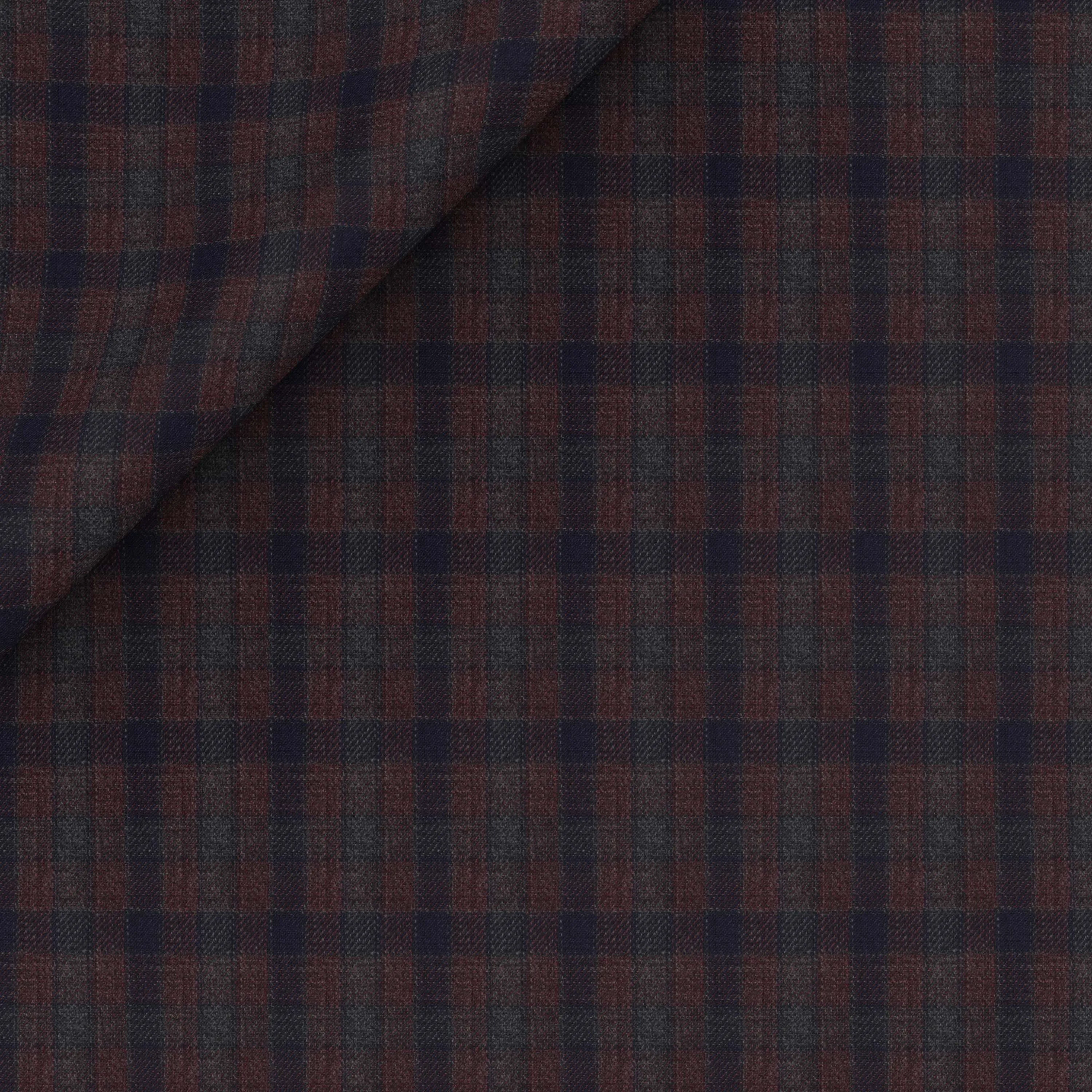 Smoked Hickory Brown & Blue Checks Blazer