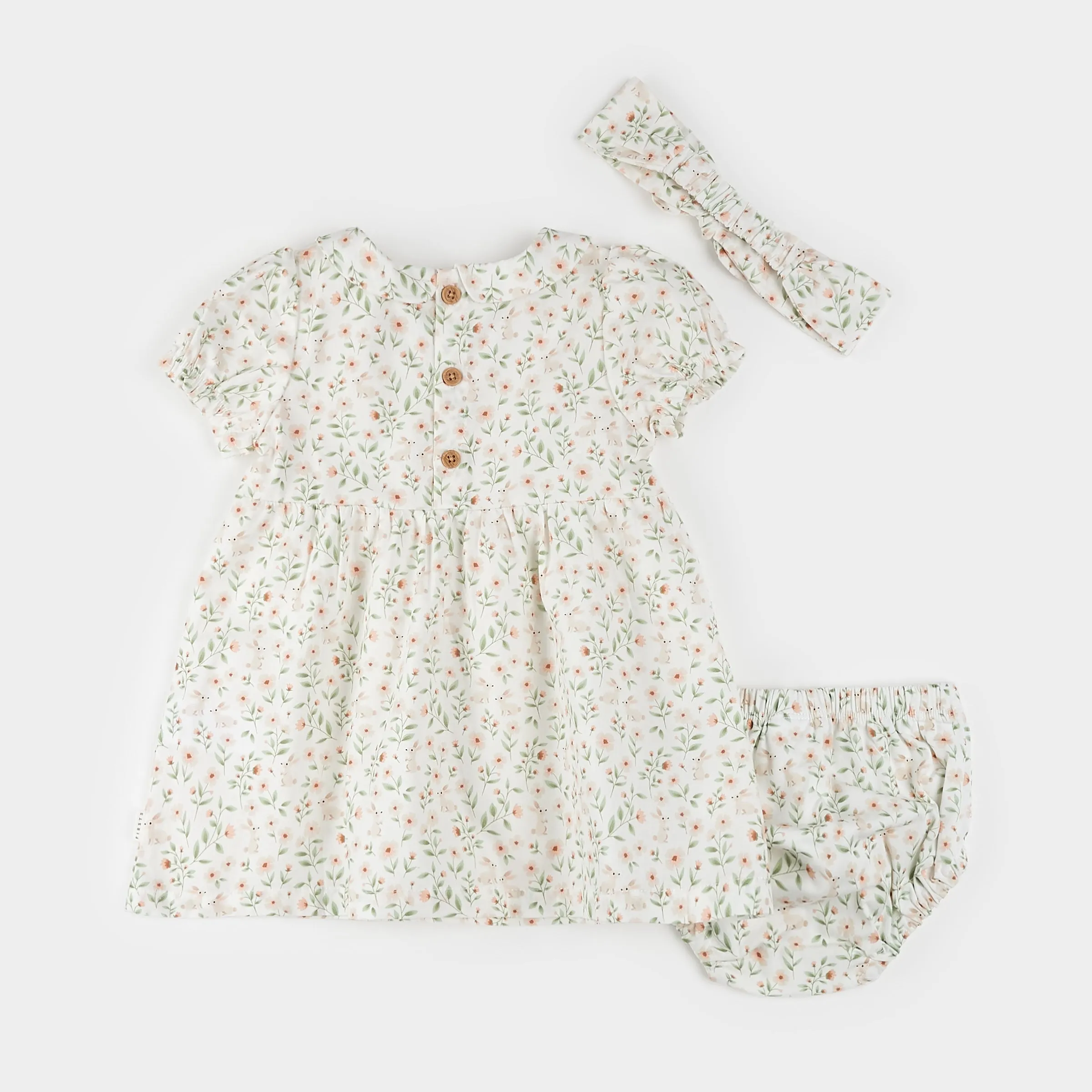 Spring Bunnies Poplin 3pc Dress Set