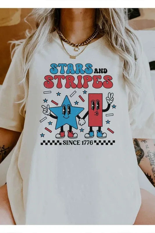 STARS AND STRIPES USA GRAPHIC TEE / T-SHIRT