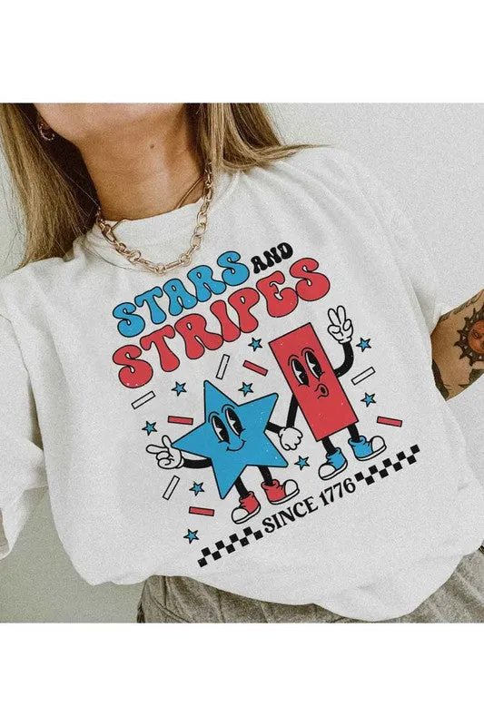STARS AND STRIPES USA GRAPHIC TEE / T-SHIRT