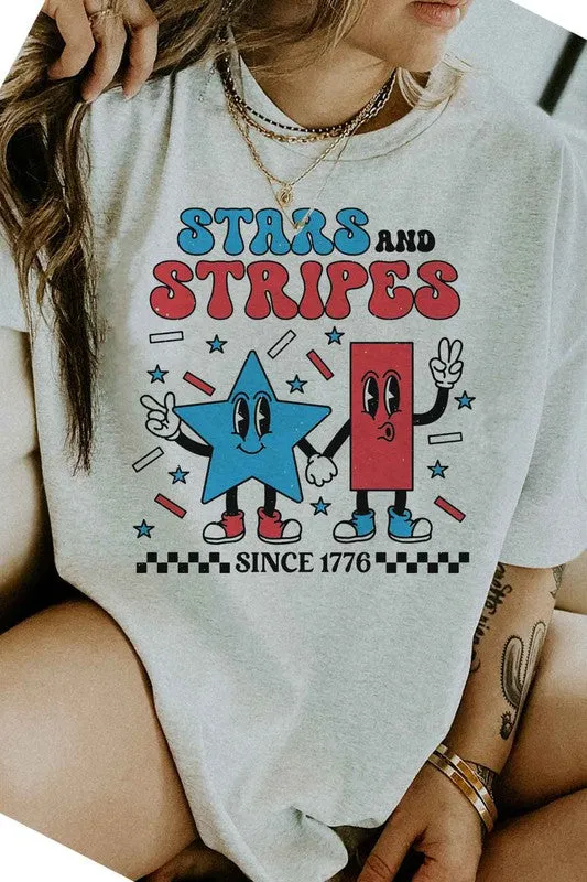 STARS AND STRIPES USA GRAPHIC TEE / T-SHIRT