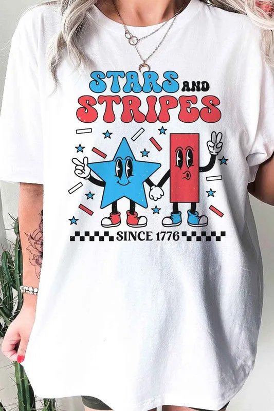 STARS AND STRIPES USA GRAPHIC TEE / T-SHIRT