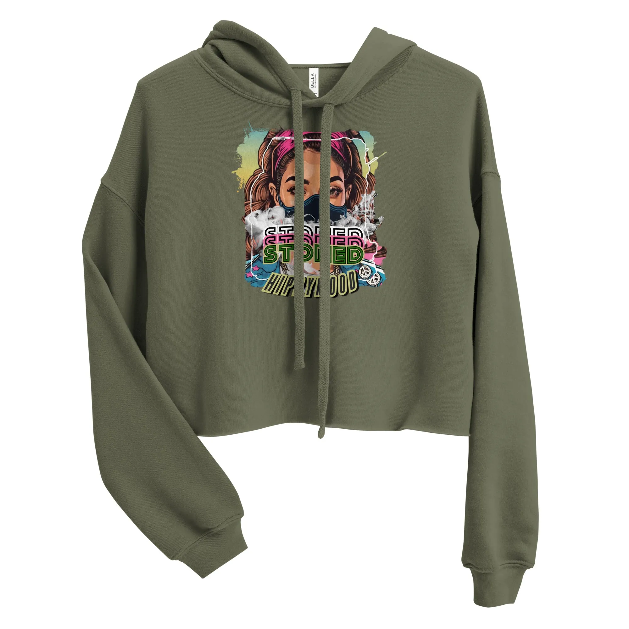 Stoned Crop Pullover Hoodie