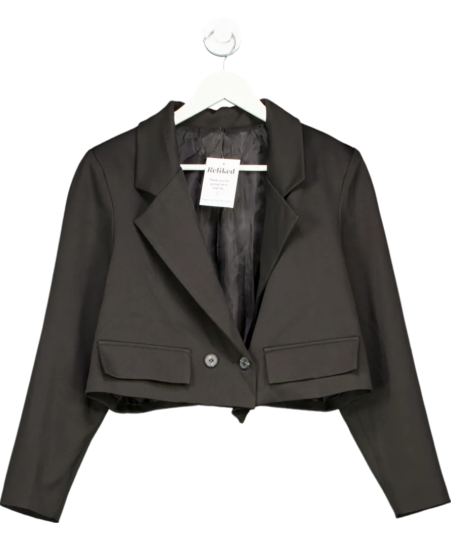 storets Black Cropped Blazer UK XS/S