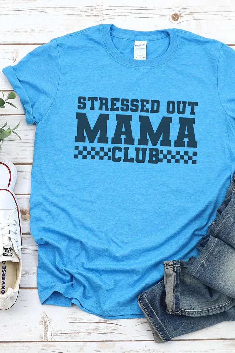 Stressed Out Mama Club Softstyle Adult T-Shirt