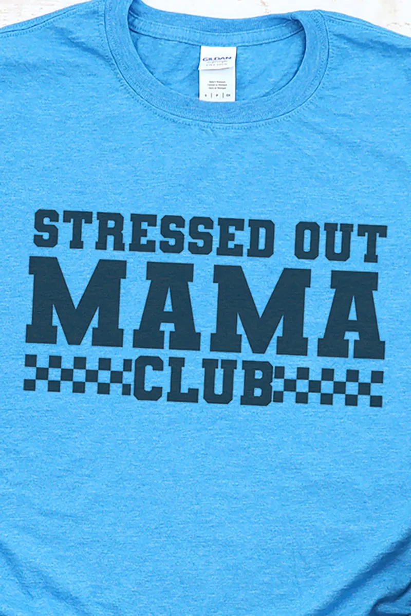 Stressed Out Mama Club Softstyle Adult T-Shirt