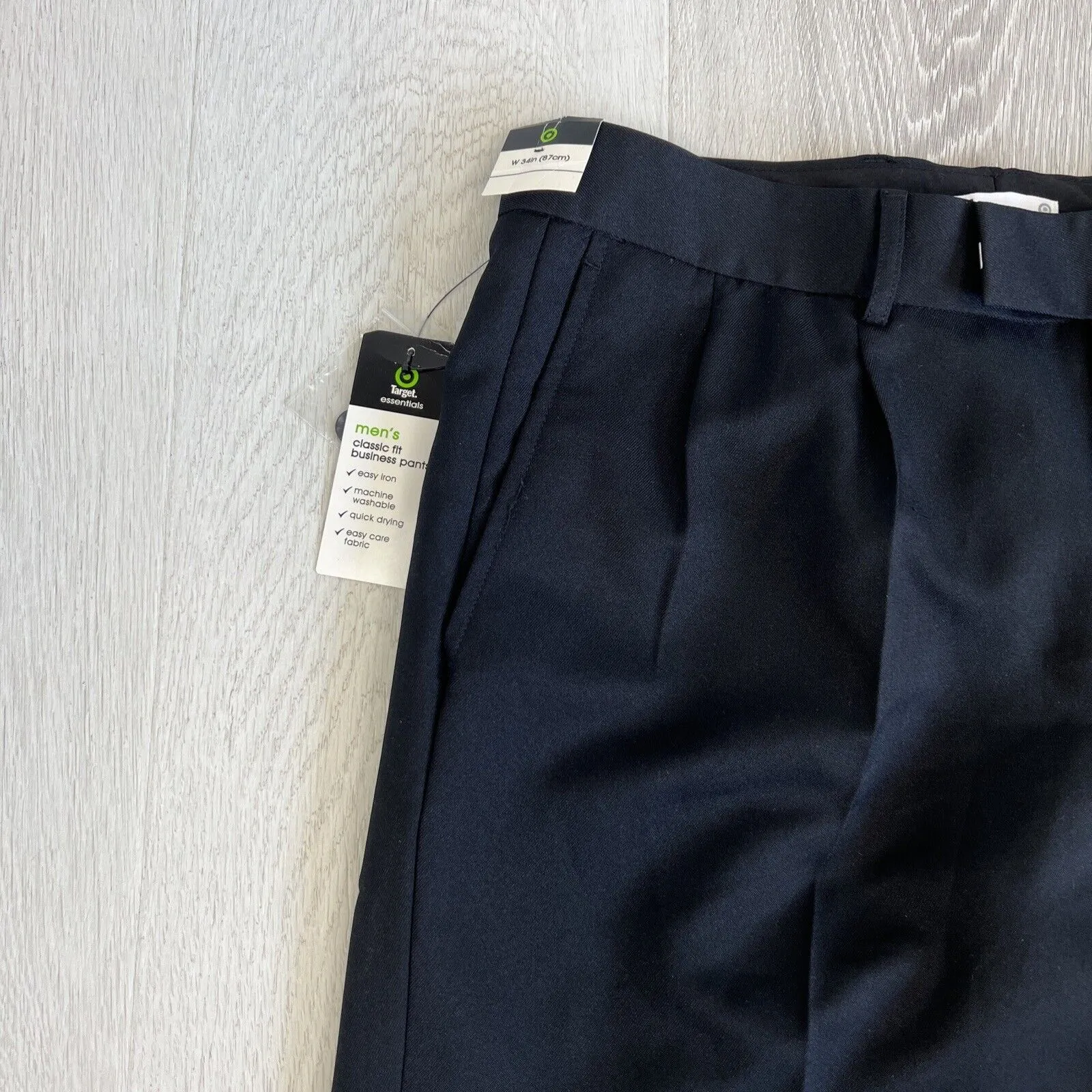 Target Mens Classic Cut Business Pants Suit Pants Size 34 (NEW)