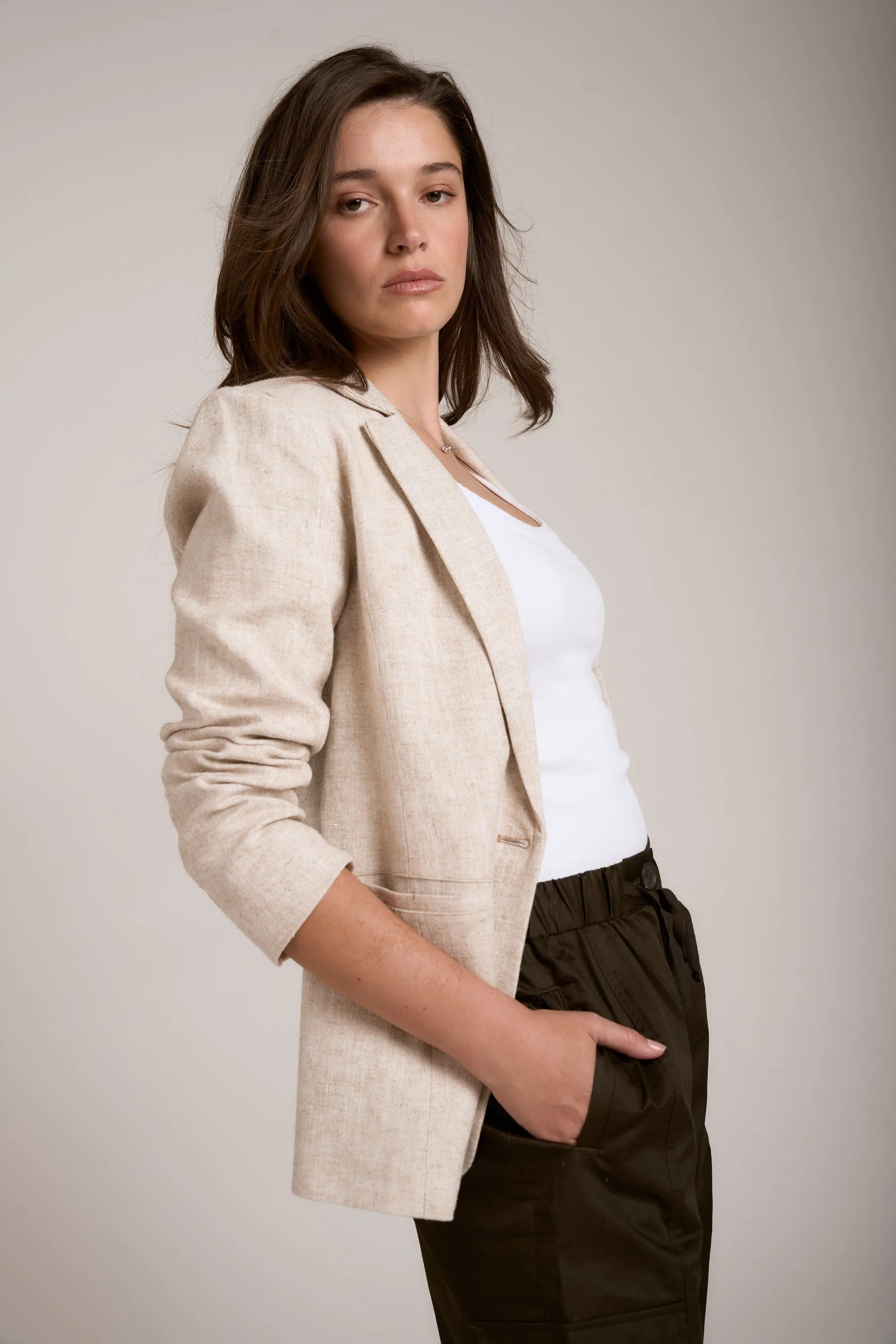 The Linen Blend Blazer