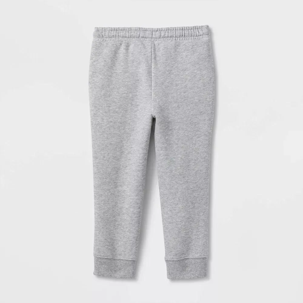 Toddler Girls' Solid Fleece Jogger Pants - Cat & Jack™ Gray
