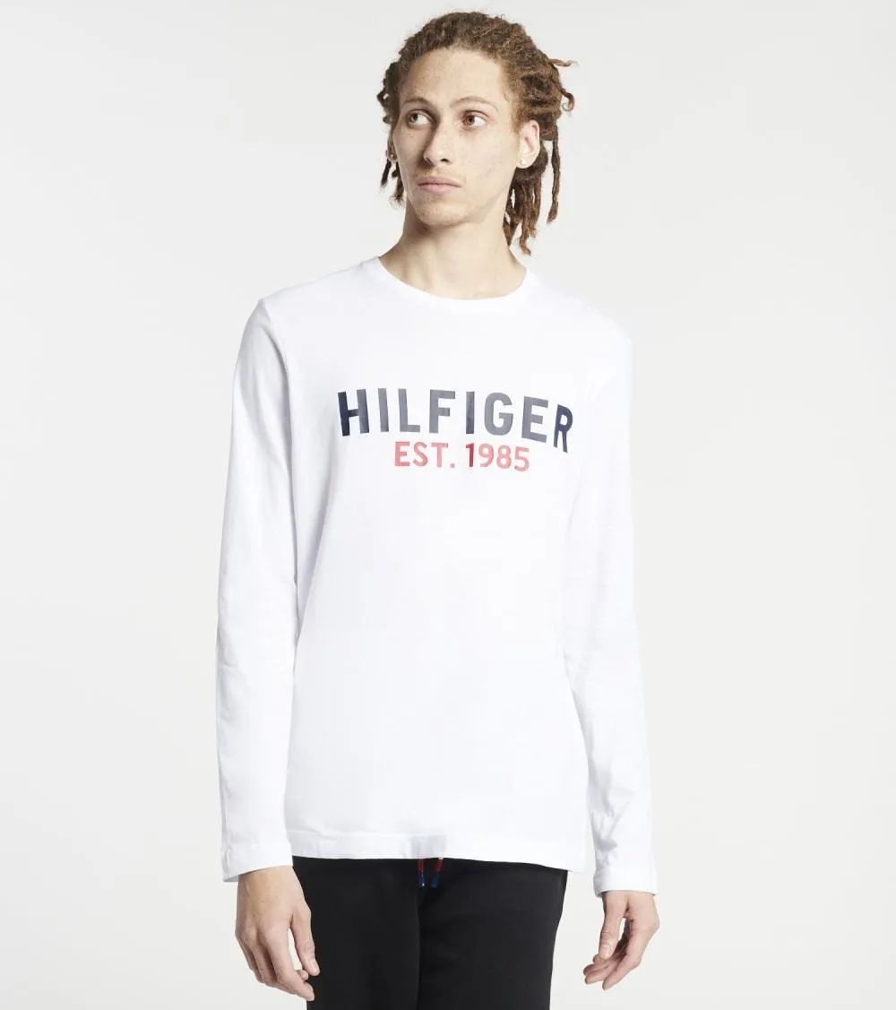 Tommy Hilfiger Men's Crew Neck Long Sleeve Graphic Tee Shirt