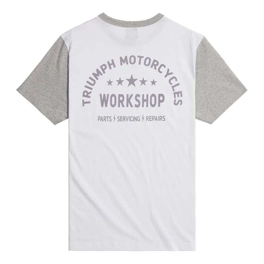 Triumph Fenland T-Shirt - White/Grey Marl