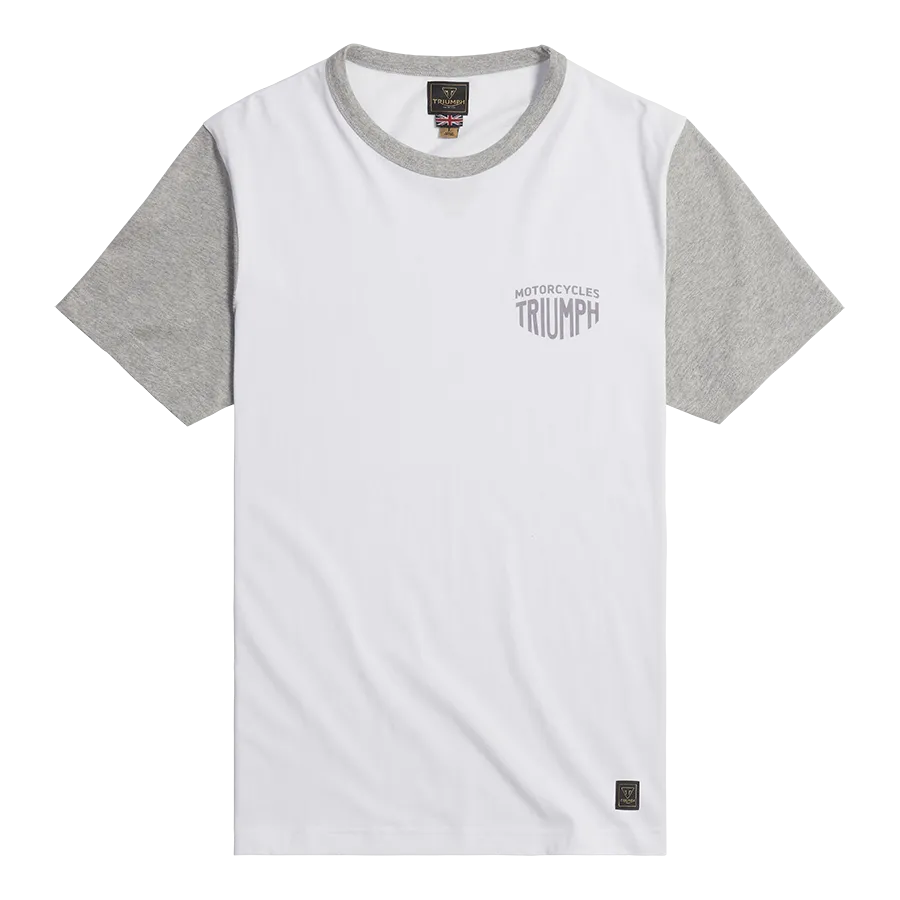 Triumph Fenland T-Shirt - White/Grey Marl