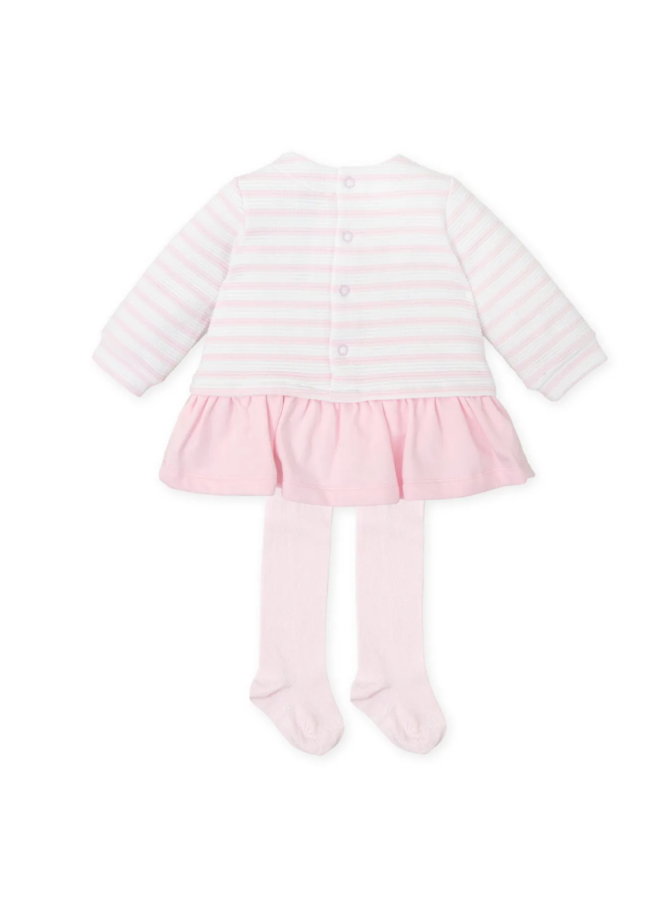 Tutto Piccolo Baby Girl Stripe Dress With Heart