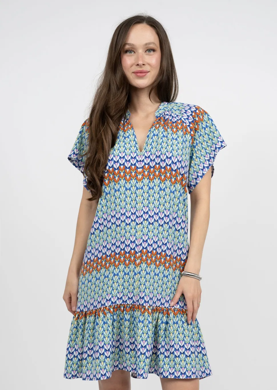 Uncle Frank Blue Flutter and Flounce Dress