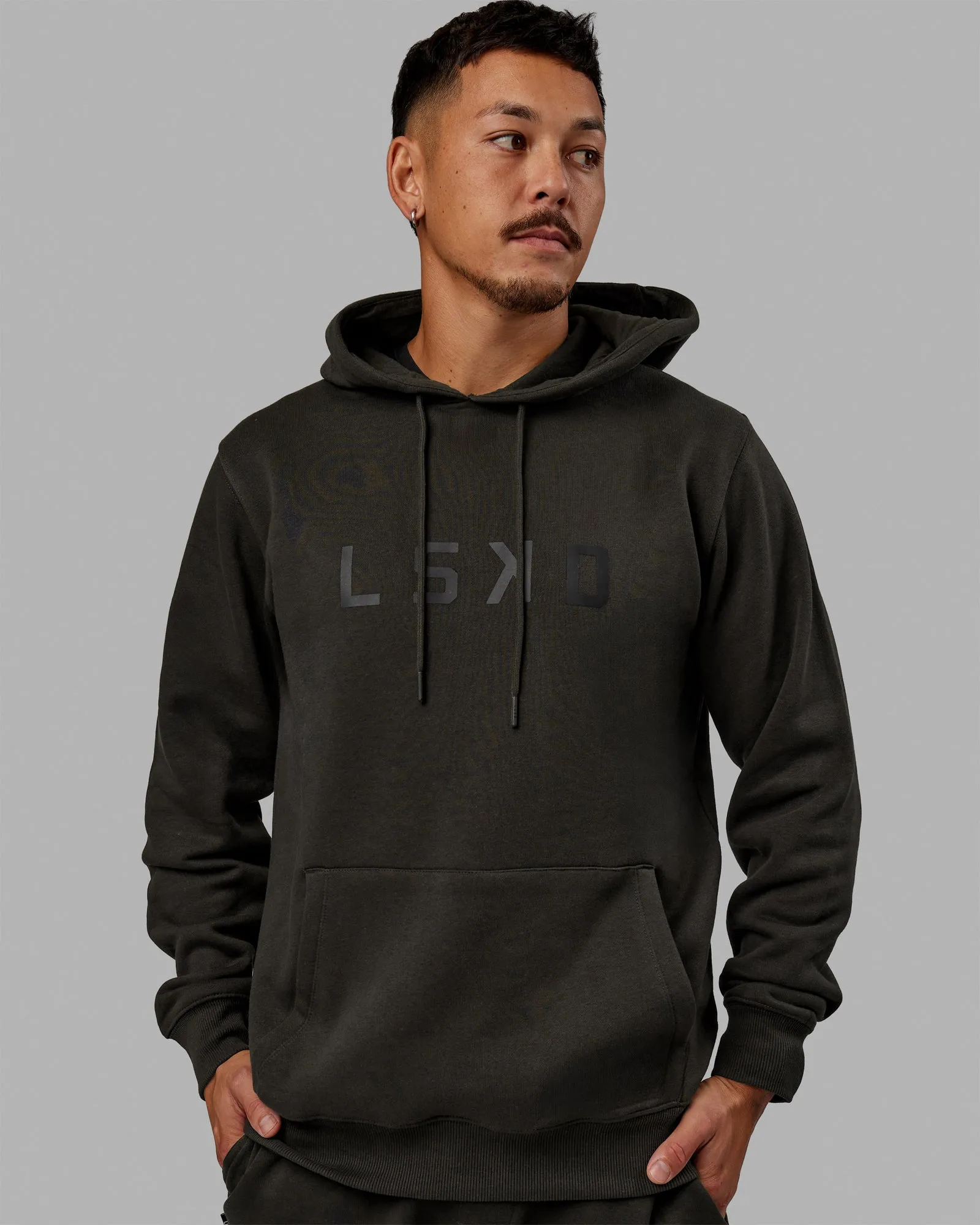 Unisex Structure Hoodie - Pirate Black-Black