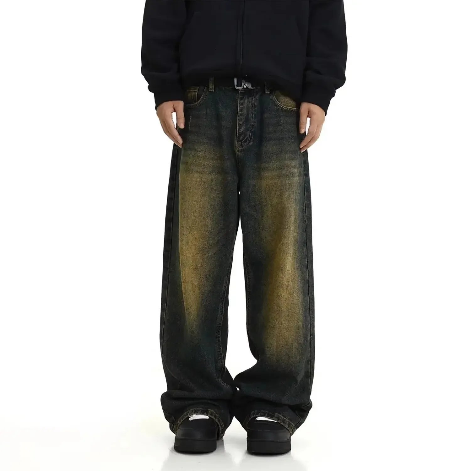 UrbanDenim Vintage Herren Jeans mit lockeren Passform