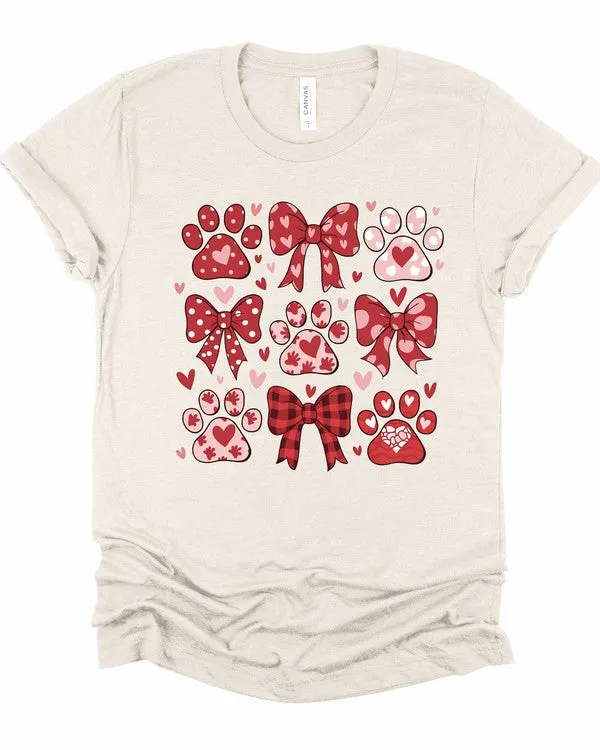 Valentine Dog Coquette Graphic Tee