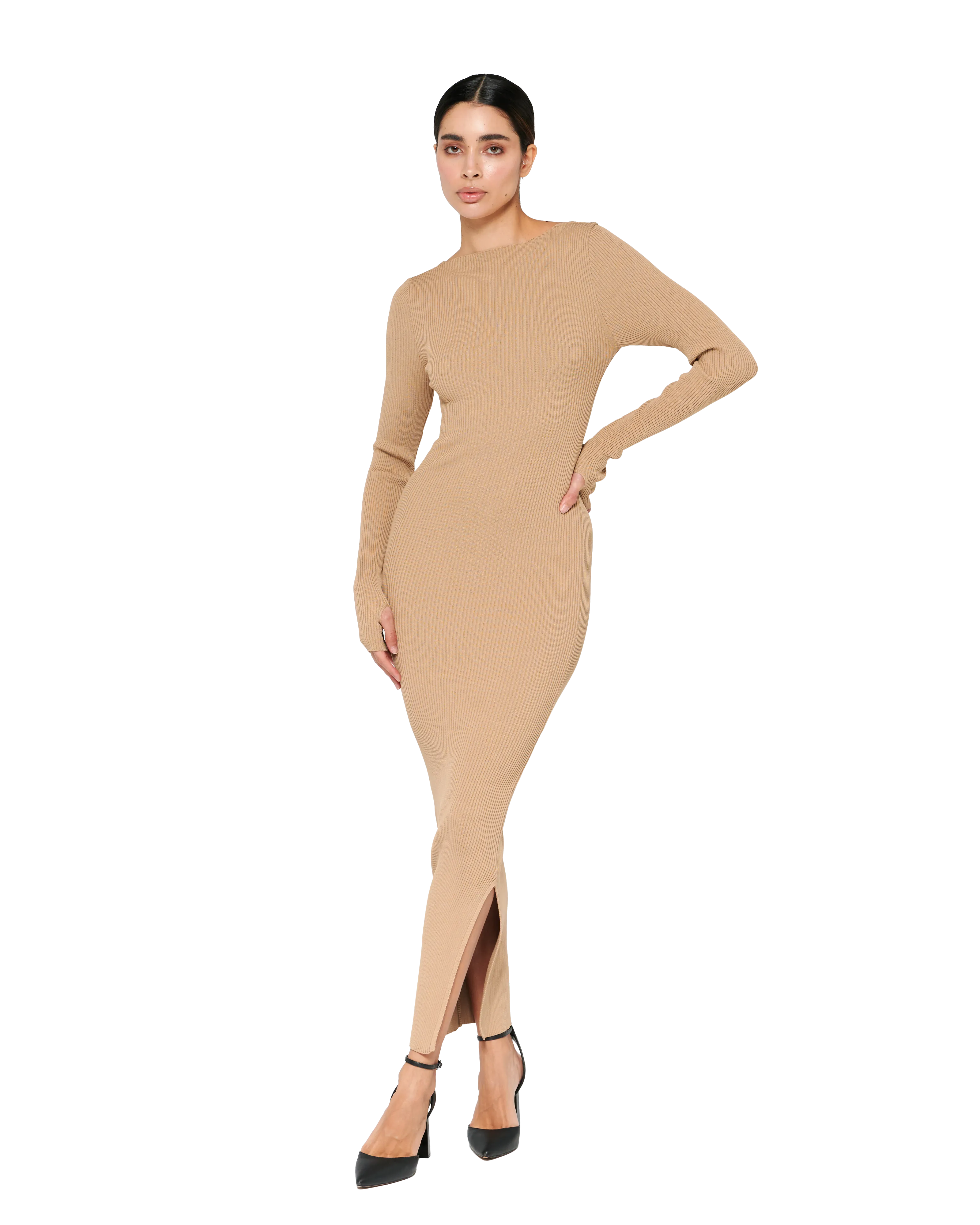 Venetian Elegance Dress - Desert Sand