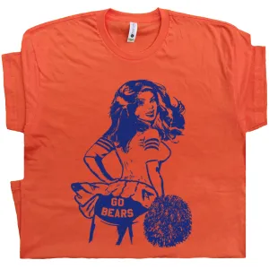 Vintage Chicago Bears T Shirt Chicago Bears Shirts Cheerleader Shirt Retro Bears Logo Tee