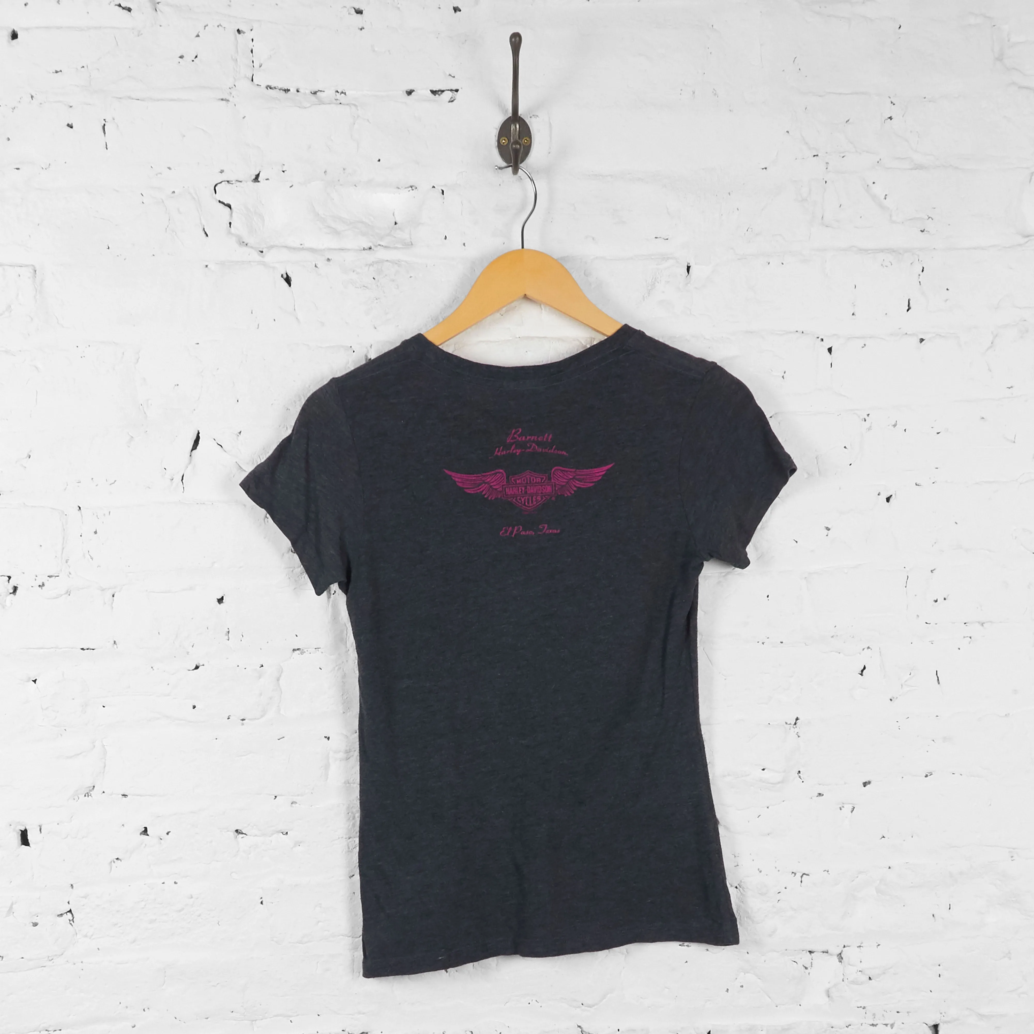 Vintage Harley Davidson Women's T-shirt - Grey - S