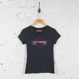 Vintage Harley Davidson Women's T-shirt - Grey - S