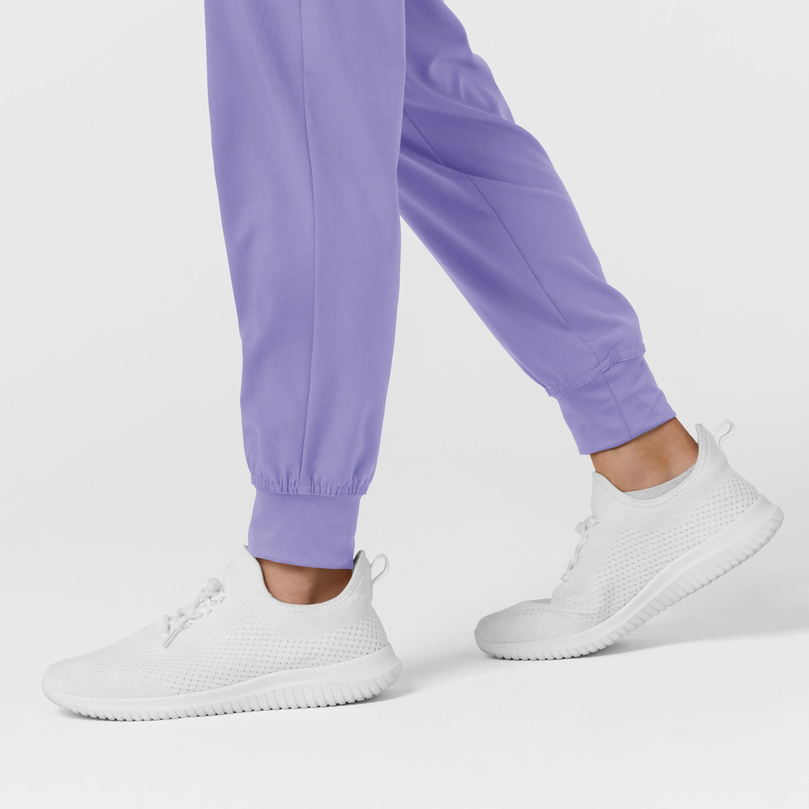 W123 5555 Comfort Waist Cargo Jogger Scrub Pants Iris Purple
