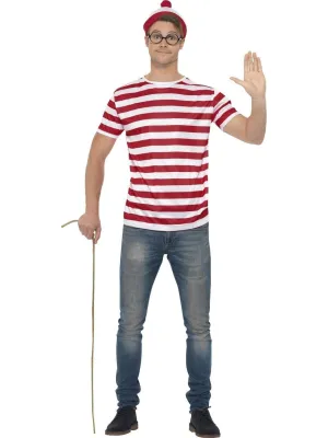 Where's Wally Adult Fancy Dress Costume Kit