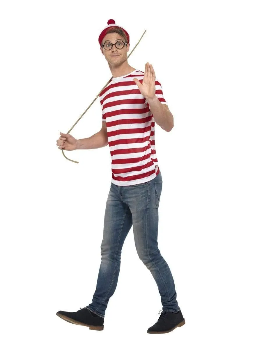 Where's Wally Adult Fancy Dress Costume Kit