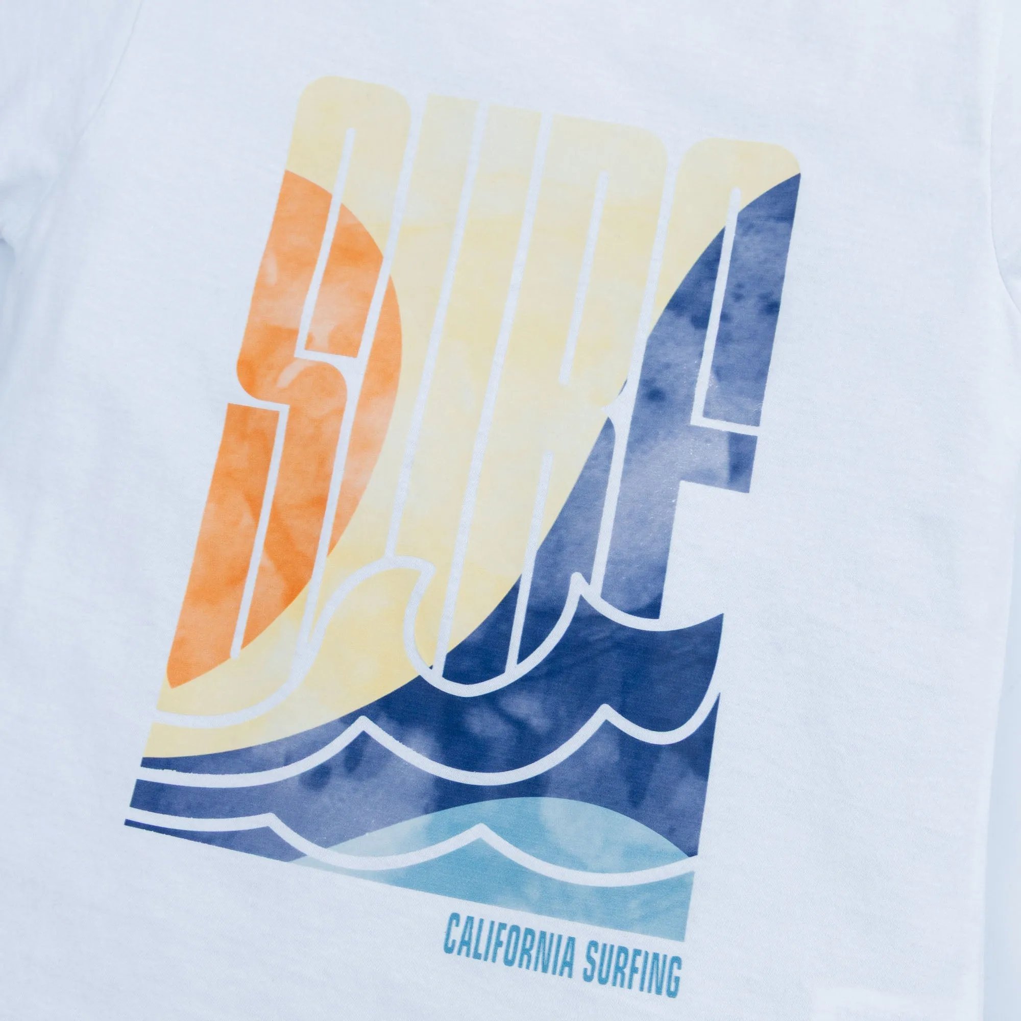 White Surf Graphic T-Shirt