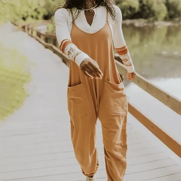 Wide Leg Jumpsuit with Pockets (Buy 2 Vip Shipping) LAST DAY 70% OFF