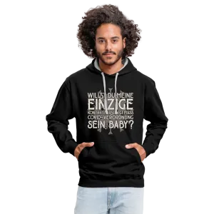 Willst du meine einzige Kontaktperson gemäss... - Kontrast-Hoodie