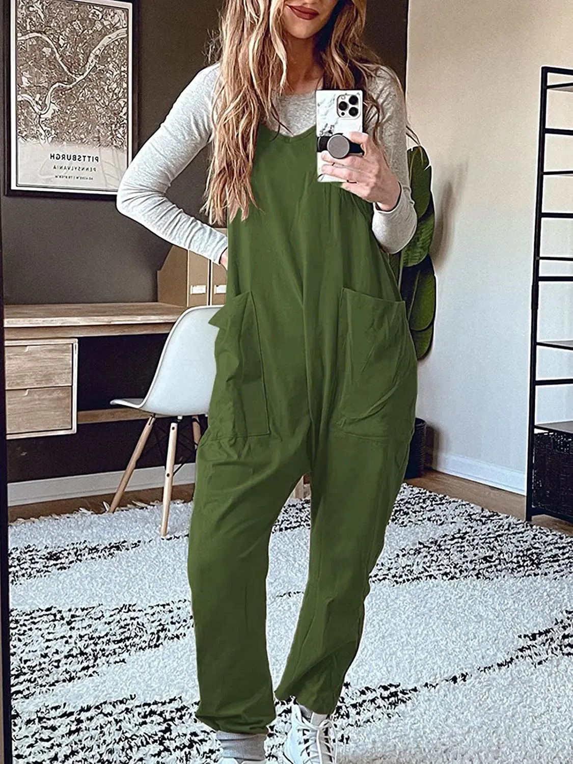 Womens Casual Wide Leg Jumpsuit (Buy 2 Vip Shipping)